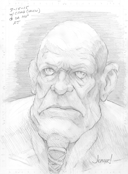  'Haruldius' - Pencil Sketch- Copyright 2015, Jephyr (Jeff Curtis), All Rights Reserved